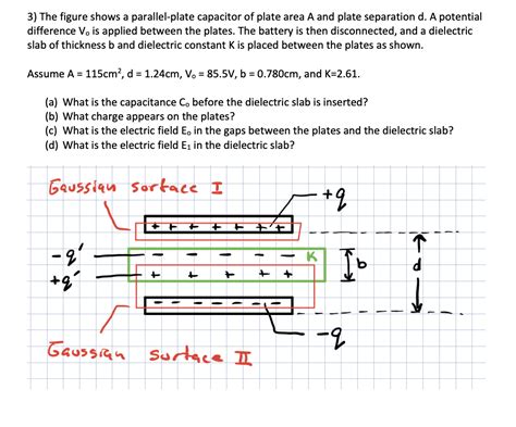 Solved The Figure Shows A Parallel Plate Capacitor Of Chegg Com