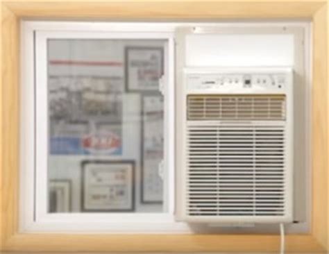 You can install a sliding window air conditioner, and slide the window as close to the ac as possible, and use the kit to fill in the window gaps. Window Air Conditioners for Sliding Windows - HVAC How To