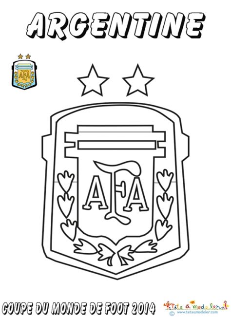 See full list on en.wikipedia.org Coloriage du blason de foot d'Argentine sur Tête à modeler