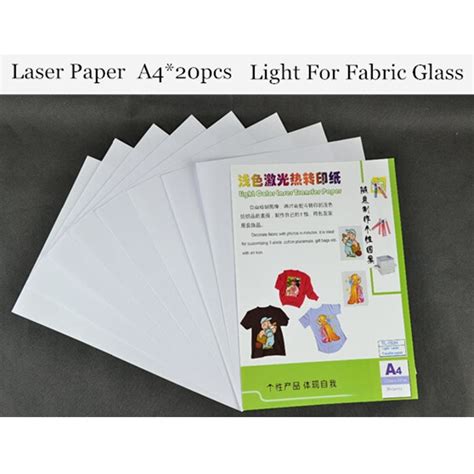 A420pcs Color Laser Heat Transfer Printing Paper Warm Peel Laser
