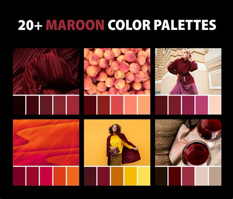 20 Best Maroon Color Palettes Colors That Go With Maroon