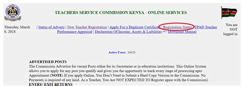 Teacherregistration@tsc.go.ke and for adverts and. tsc.go.ke Online Payslip For Teachers Kenya : Service ...