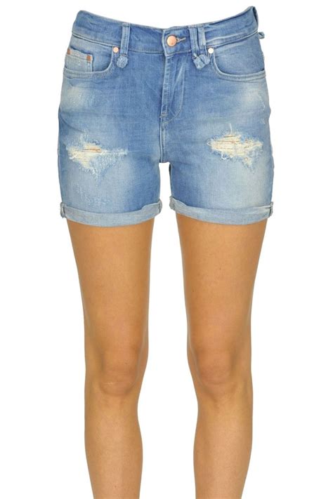 Brian Dales Denim Shorts In Light Denim Modesens Denim Shorts