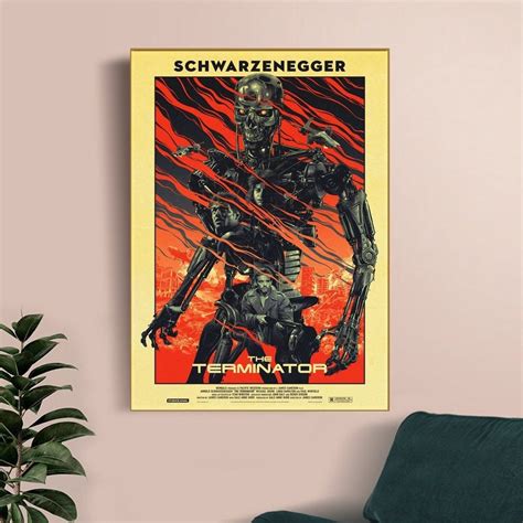 The Terminator 1984 Vintage Movie Wall Art Home Decor Poster Canvas