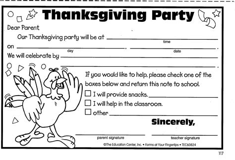 Image Result For Classroom Thanksgiving Feast Invitations
