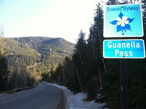 Guanella Pass Road And Sign Nov 2013 — Colorado Department Of