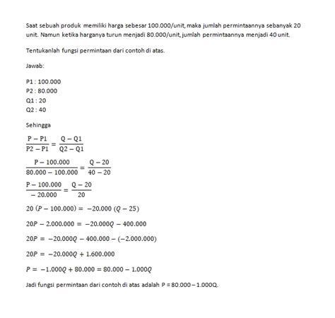 Soal Fungsi Penawaran Lembar Edu