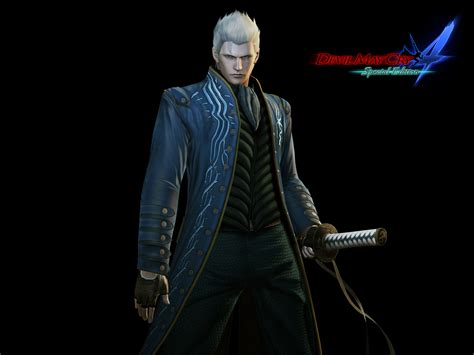 He was introduced in the first devil may cry game as a boss called nelo angelo (ネロアンジェロ, nero anjero, which is italian for black angel). Vergil (Devil May Cry)/#1862445 - Zerochan
