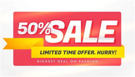 Sale Banner Template With Offer And Discount Details Download Free