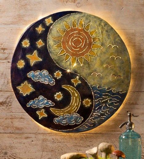 Sun And Moon Yin Yang Wall Art Wind And Weather