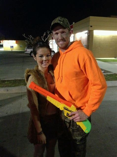 hunter and a deer couple costume couples costumes couple halloween costumes halloween goodies