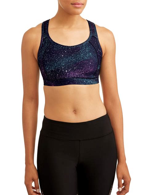 Womens Core High Impact Molded Cup Sports Bra With Cushioned Straps