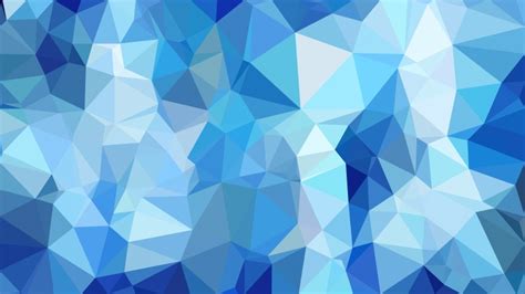 Free Abstract Blue Polygon Pattern Background Illustration