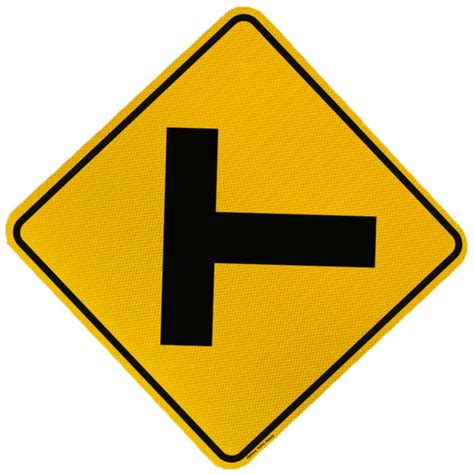 Intersection W2 2 Warning Signs Highway Traffic Supply