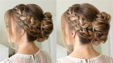 The french braid is classic and timeless, can be worn in a double variation, and is perfect for second or third day hair. Double French Braid Mohawk Bun | Missy Sue - YouTube