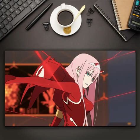 Anime Darling In The Franxx Zero Two Horns Pink Hair G Playmat Mat
