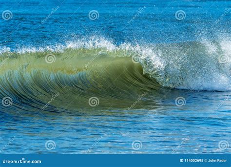 Large Rolling Ocean Wave Stock Image Image Of Power 114002695