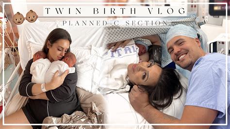 My Twin Birth Vlog Planned C Section Youtube