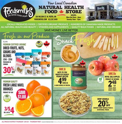 foodsmiths flyer january 28 to february 4