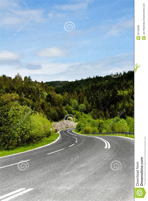 A Winding Mountain Road Stock Photo Image Of Landscape 29749938