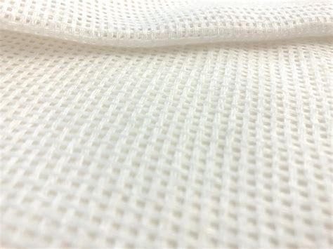 Linen Mesh In White Bandj Fabrics