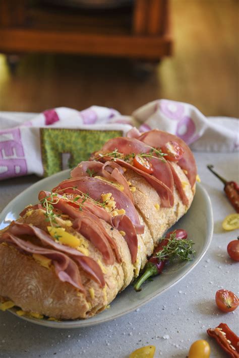 Baked Cheese And Ham Loaf