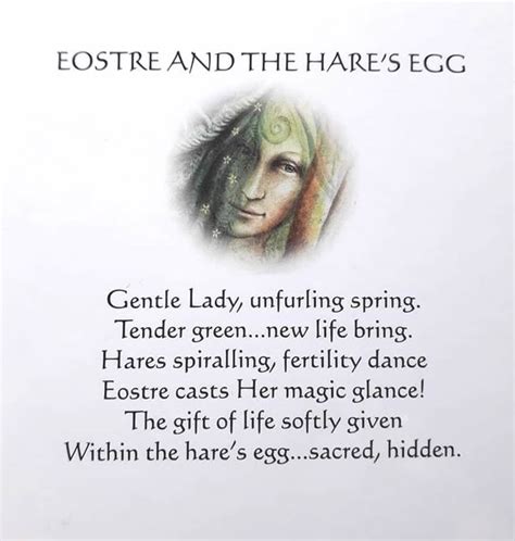 Eostre And The Hares Egg Greetings Card By Wendy Andrew