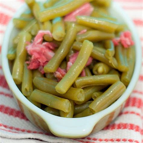 This is a old fashioned recipe for green beans and new potatoes with bacon. Old-Fashioned Southern Green Beans | Recipe | Southern green beans, Green beans, Ham and green beans