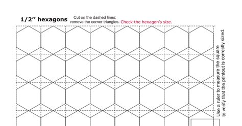 Hexagon Templatespdf English Paper Piecing Paper Piecing Hexagon Quilt