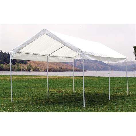 We bought this tent a couple of years ago because of its size and the built in a/c vents so we could camp in the summer. MAC Sports®10x20' Canopy Carport - 151420, Screens ...