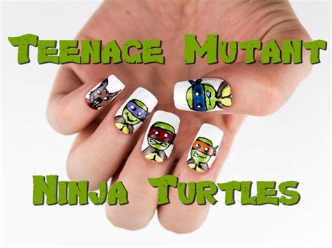 Nail Art Designs Teenage Mutant Ninja Turtles Nail Art Tmnt Ninja