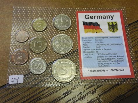 German Pre Euro Coin Set Unc
