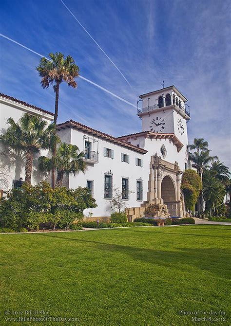 Classic View Of The Santa Barbara County Courthouse Photographic Print