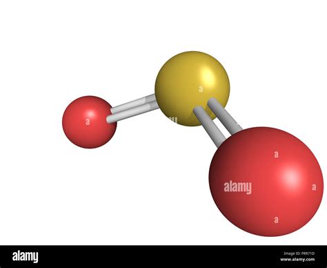 Estructura Química Del Dióxido De Azufre Dióxido De Azufre So2 Gas
