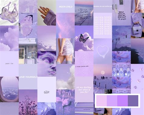 Purple Aesthetic Wall Collage Pictures To Print Purple Aesthetic Wall