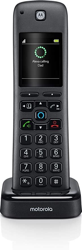 Motorola Axh Additional Handset For Use With Models Axh01 And Axh02 Built In Alexa Voice