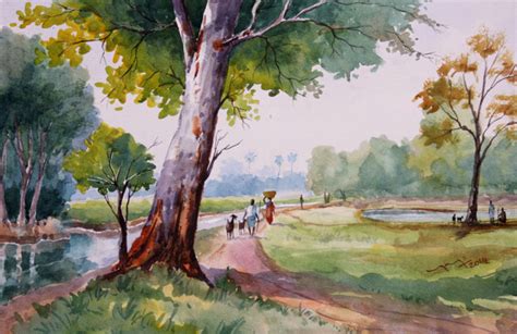 Painter Balakrishnan Artist Bala Arts Watercolor Painting