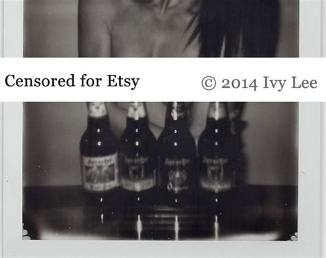Penthouse Model Ivy Lee Polaroid Topless Nude With Beer Etsy