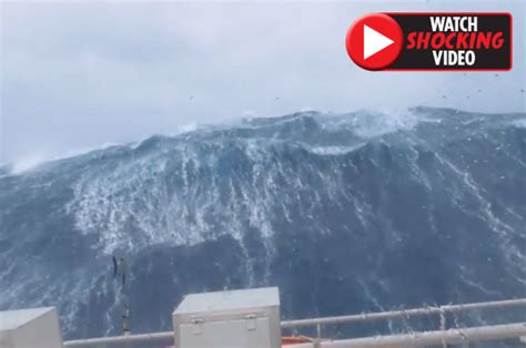 See more ideas about waves, ocean waves, surfing. Monster ocean waves almost swallow ship in terrifying ...