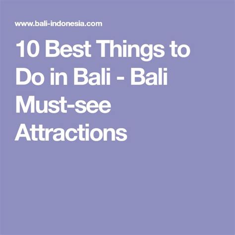 Best Things To Do In Bali Must See Attractions In Bali Hot Sex Picture