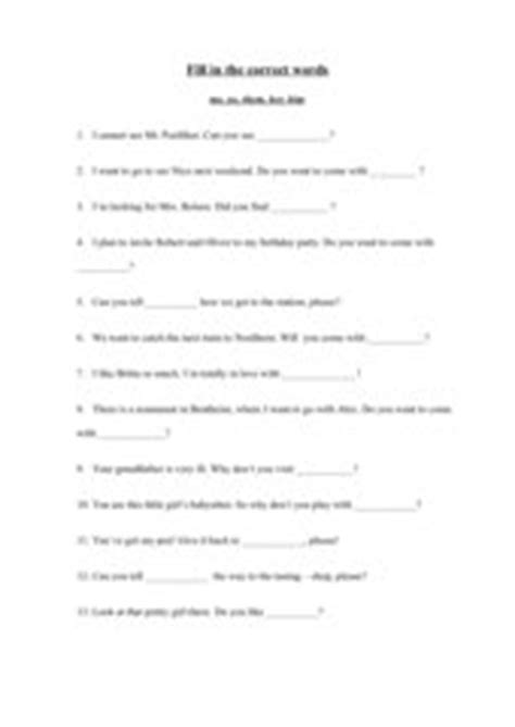 Check spelling or type a new query. Englisch: Arbeitsmaterialien Pronouns - personal ...
