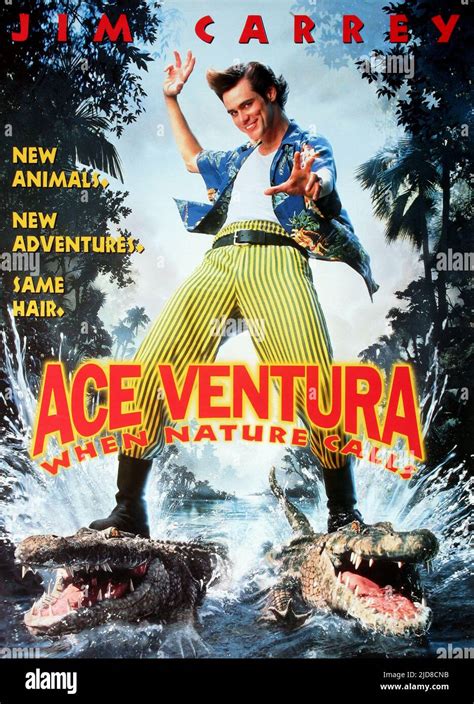 Jim Carrey Film Poster Ace Ventura When Nature Calls 1995 Stock
