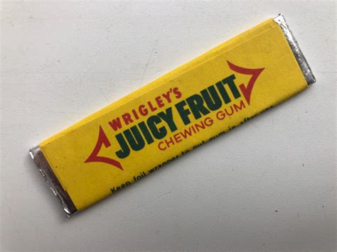 Stará Nerozbalená Plátková žvýkačka Wrigleyss Juicy Fruit Chewing Gum