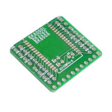 Bk8000l wireless bluetooth stereo audio module serial spp speaker amplifier diy. BK8000L 모듈용 PCB 기판 (BK8000L Breakout PCB)