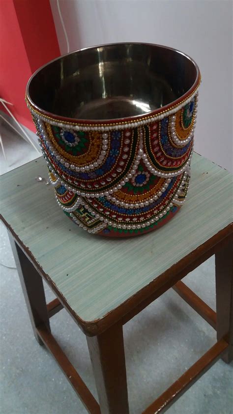 Pin by Shobhna Savla on pot decoration | Kalash decoration, Thali decoration ideas, Christmas diy