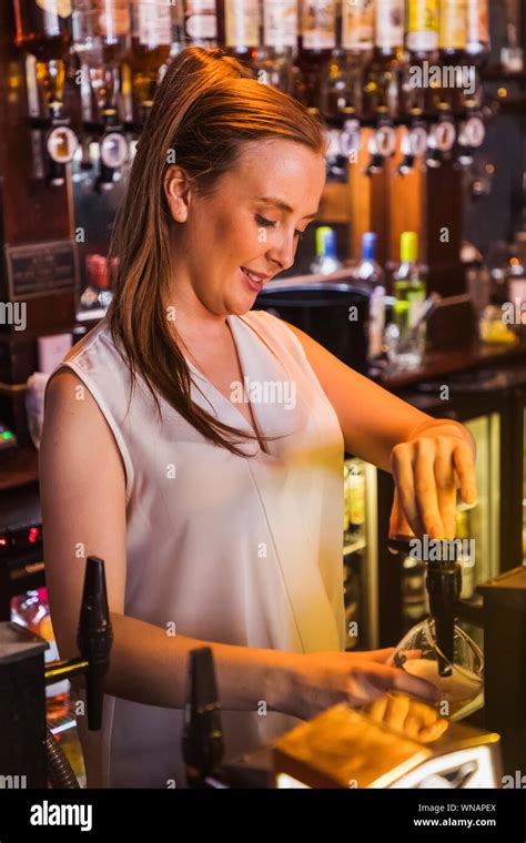 Pretty Barmaid Hi Res Stock Photography And Images Alamy