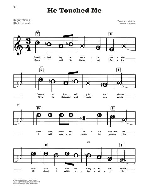 Elvis Presley He Touched Me Sheet Music Download Pdf Score 157467