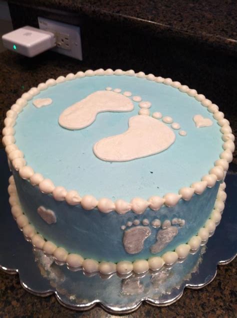 Footprint Baby Shower Theme Creative And Beautiful Baby Shower Cake