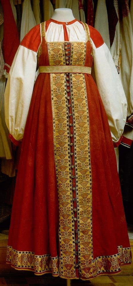 Russian National Costume Sarafan Historical Costume Historical Clothing Costume Russe Style