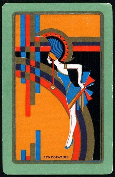 1920s In Pictures 1920 A Playing Card Labeled As “syncopation” From